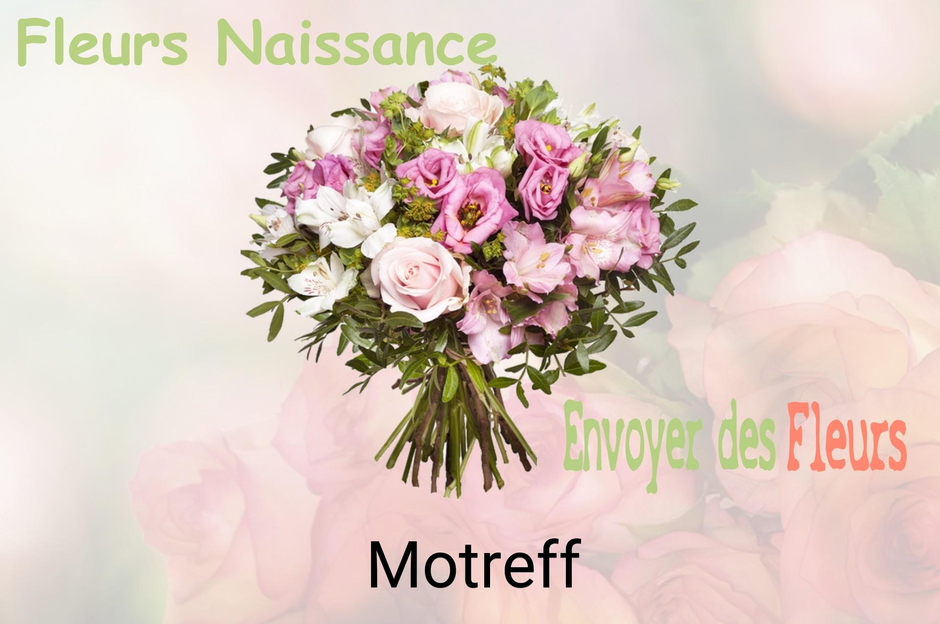 Bouquet de fleurs de naissance livré à Motreff